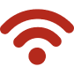 Red internet connectivity icon